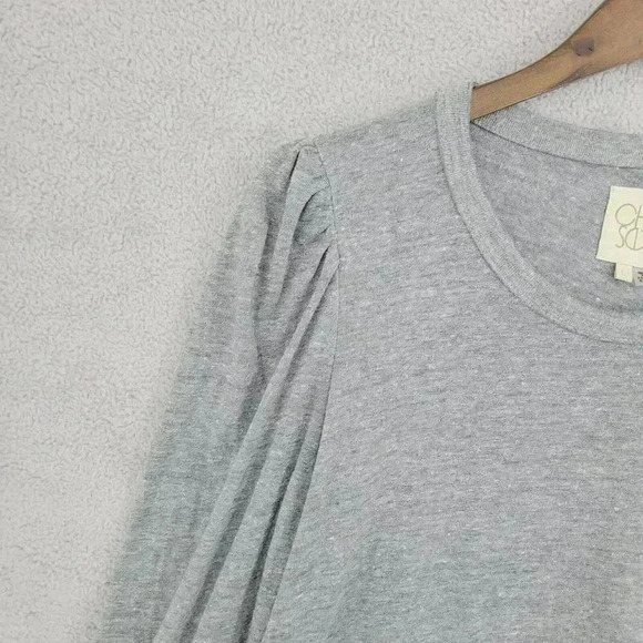 Chasor Gray Long Sleeve Pullover Top Women's L 19CT - Picture 6 of 7